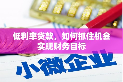 宁河低利率贷款，如何抓住机会实现财务目标