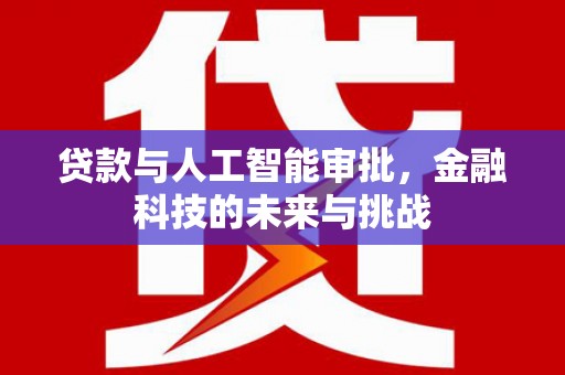 宁河贷款与人工智能审批，金融科技的未来与挑战