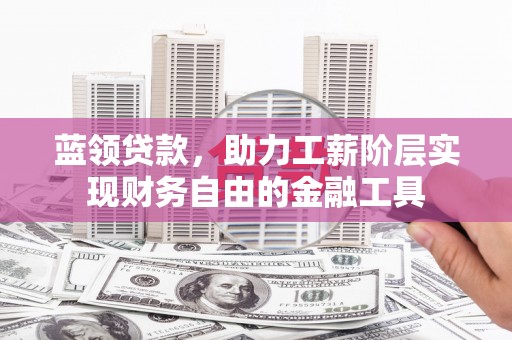 宁河蓝领贷款，助力工薪阶层实现财务自由的金融工具
